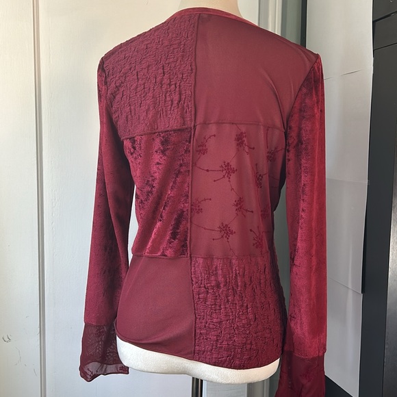 J.Jill S Stretch Patchwork Top - Picture 2 of 9